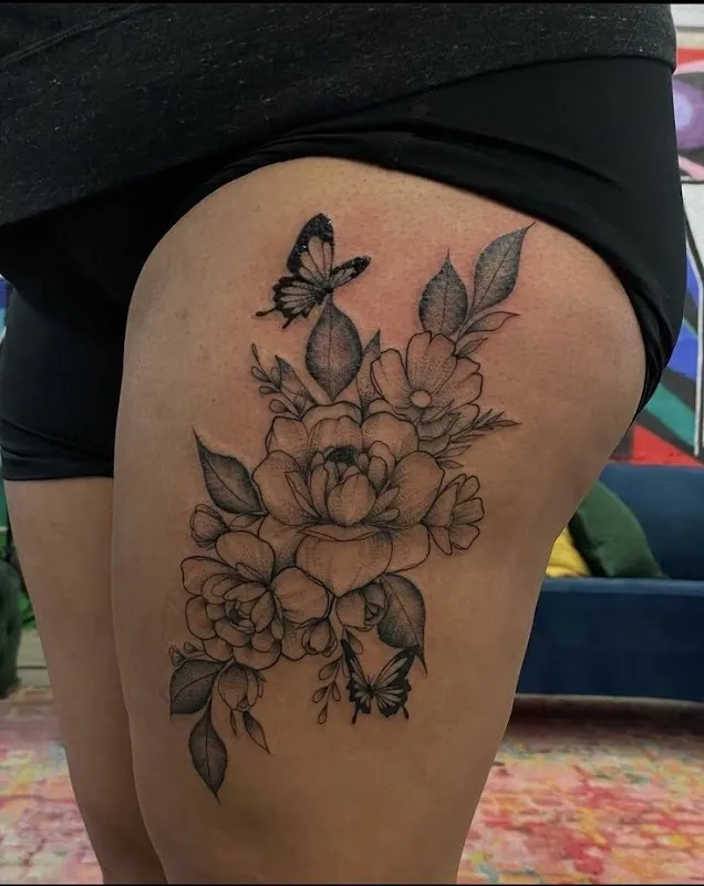 Rohit tattoo shop+nion lights