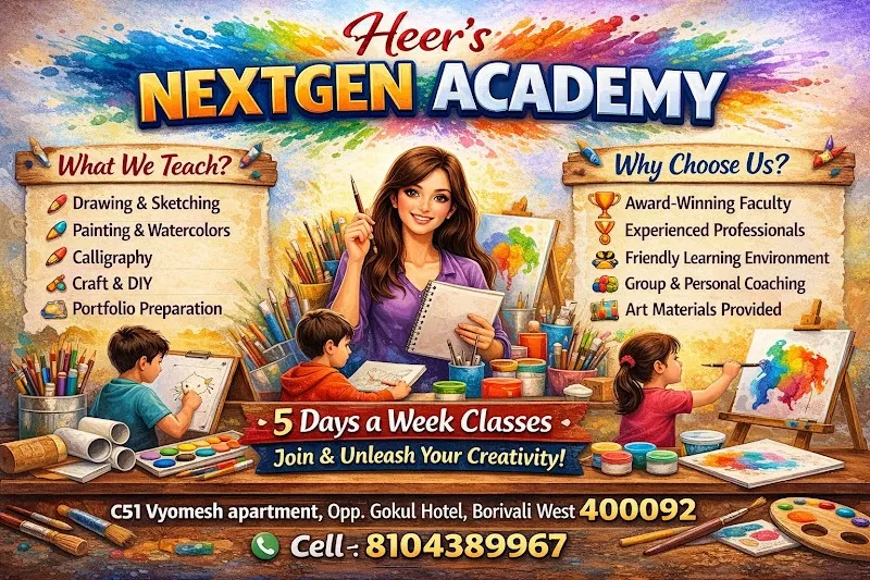 Best Drawing classes in Borivali || Heer's NextGen Academy