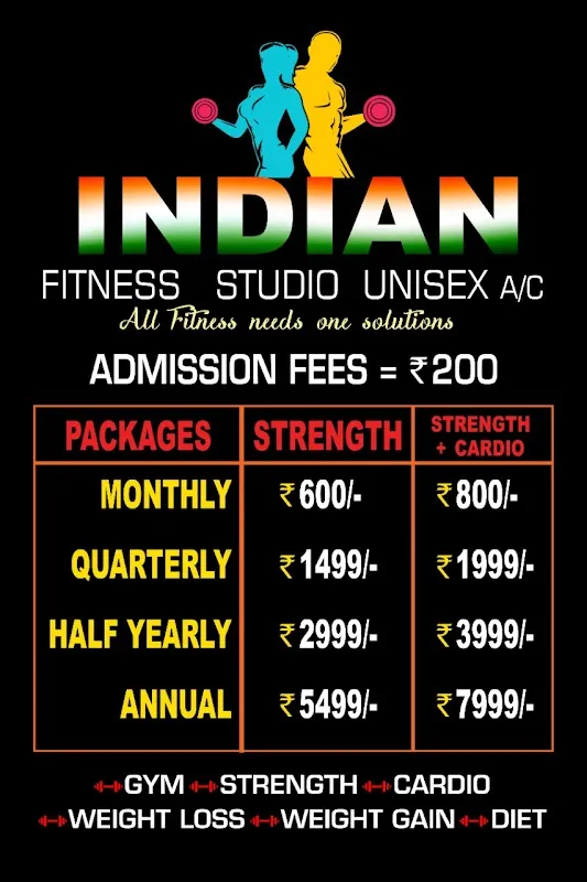 Indian fitness studio
