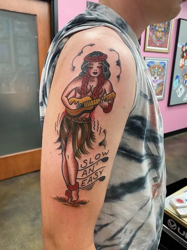 Aloha Monkey Tattoo