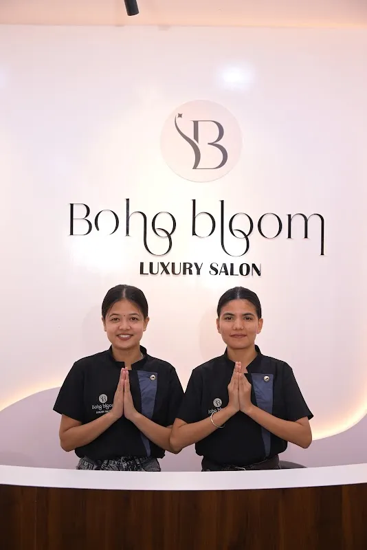 Boho bloom luxury salon