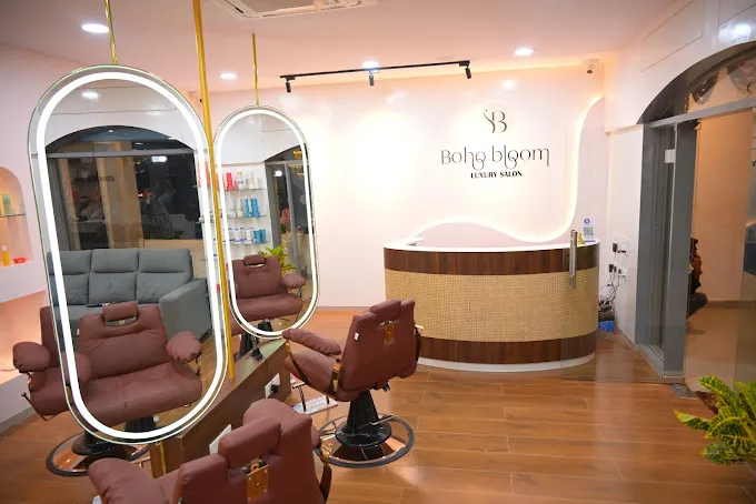 Boho bloom luxury salon