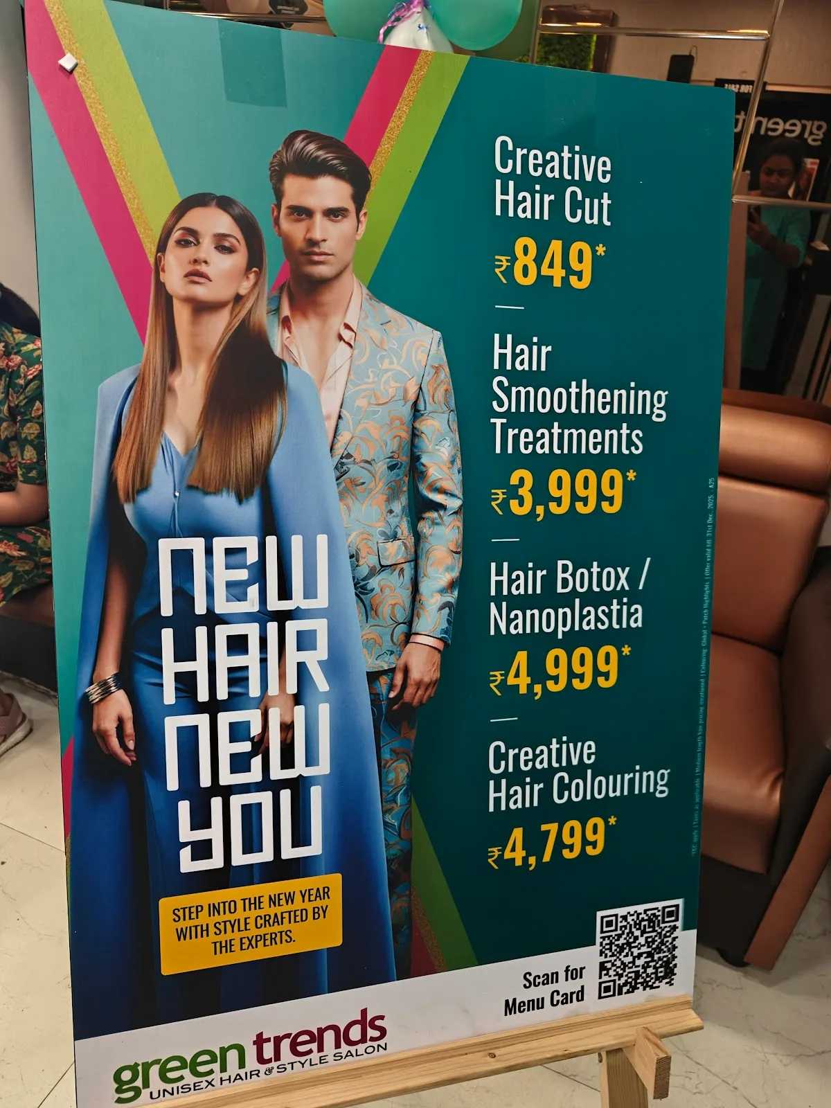 Green Trends Unisex Salon, Mogappair East, Chennai