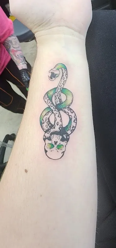 Neon Pineapple Tattoo