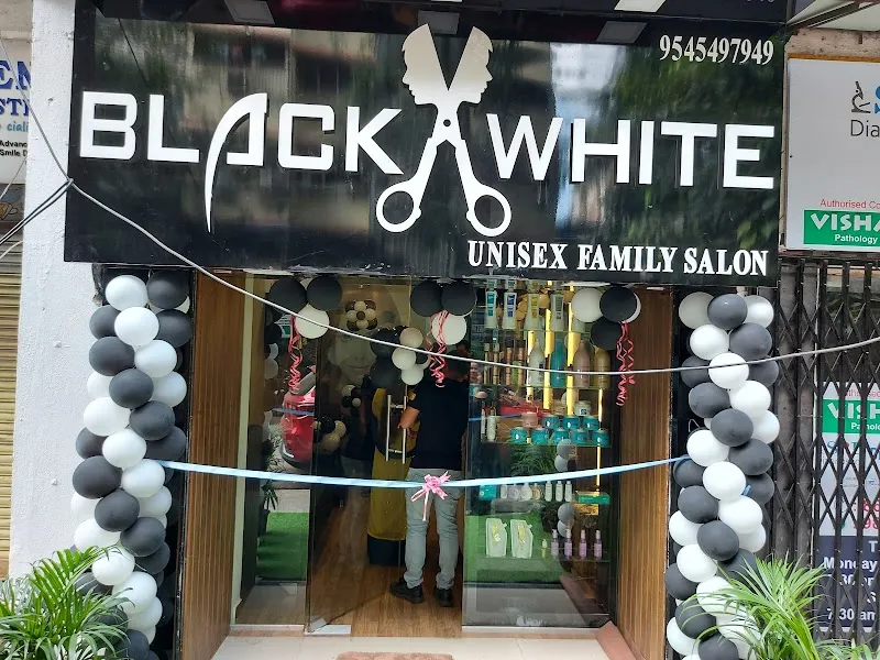 Black & White Unisex Family Salon