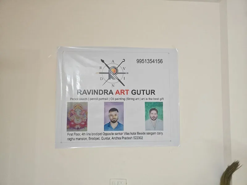 Ravindra ART Guntur | Pencil Skech | Pecil Portrait | Oil Painting | String Art | Art is tha best gift