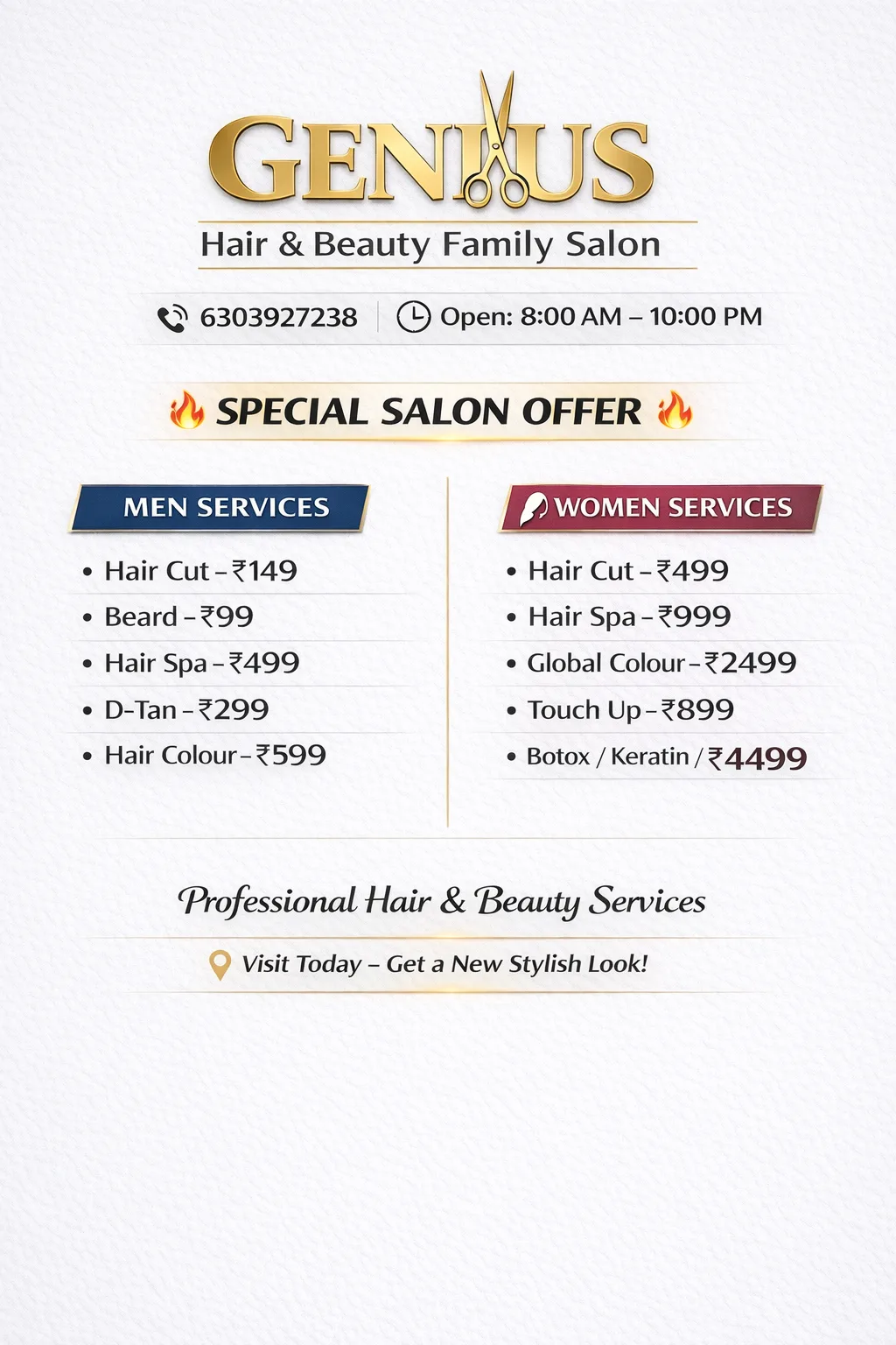 GENIUS Hair And Beauty Family Salon