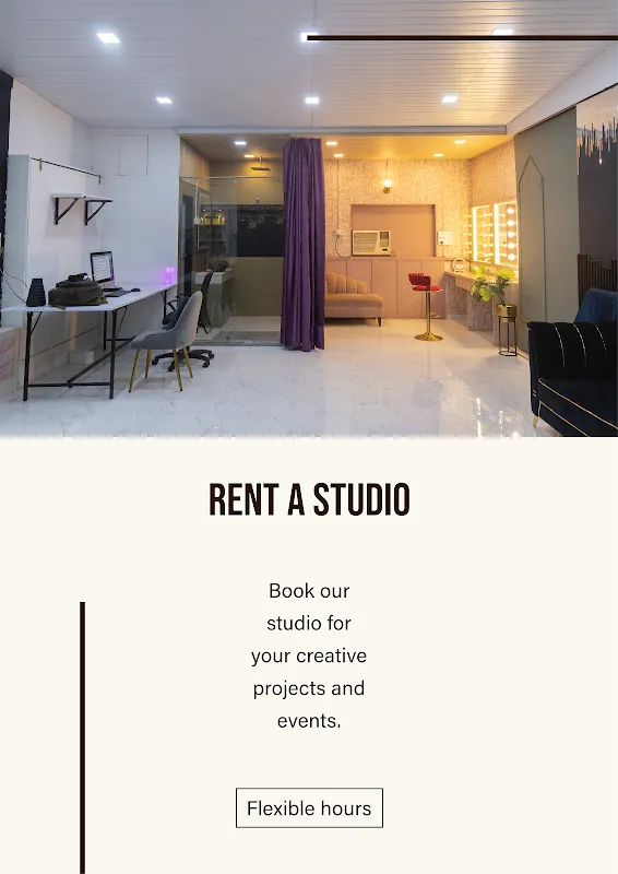 Fzy Fuzion Studio | Rental Photo Studio in Mumbai | Studio For Photoshoot, Podcast, Video shoot.