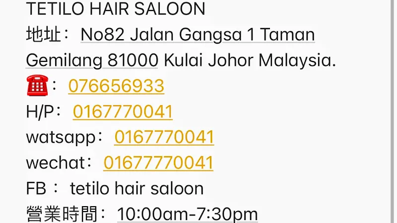 Tetilo Hair Saloon