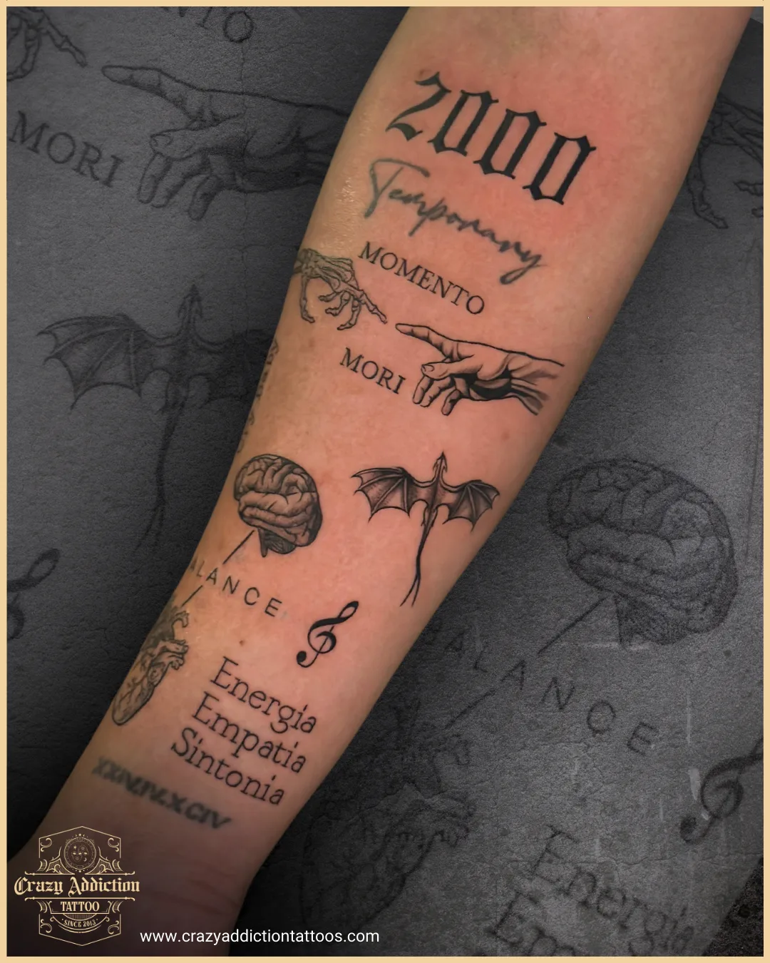 Crazy Addiction Tattoo
