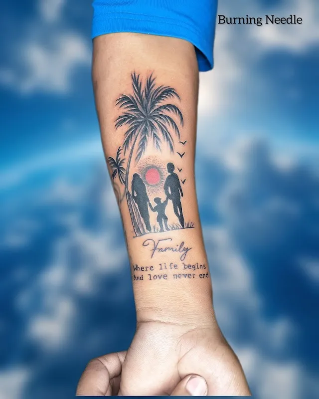 Burning needle tattoo studio