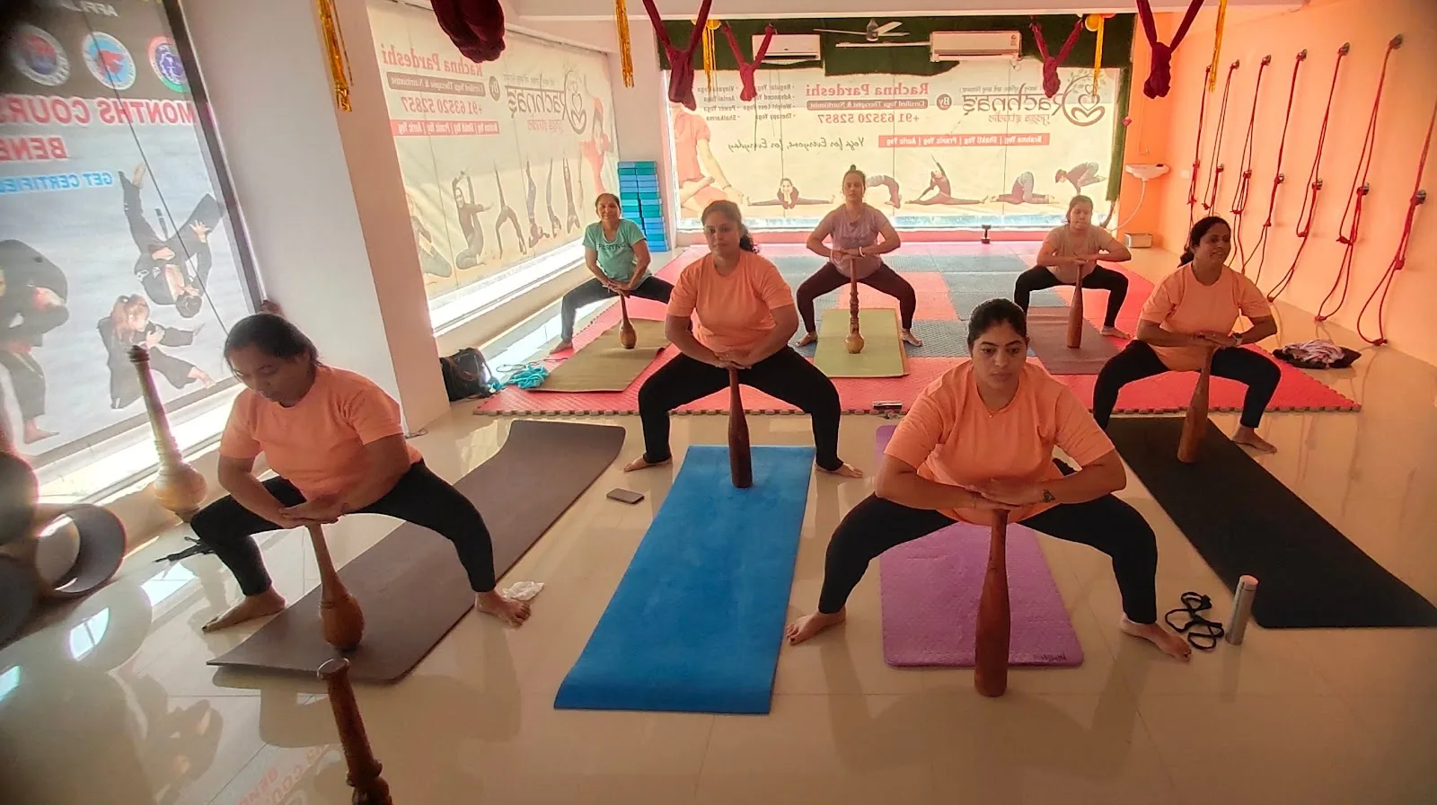 Rachna's Yoga Studio - Aerial and Mudgar Practice/Garbhsanskar and Prenatal Yoga/Kansya Foot Massage/Free Detox Drink Surat