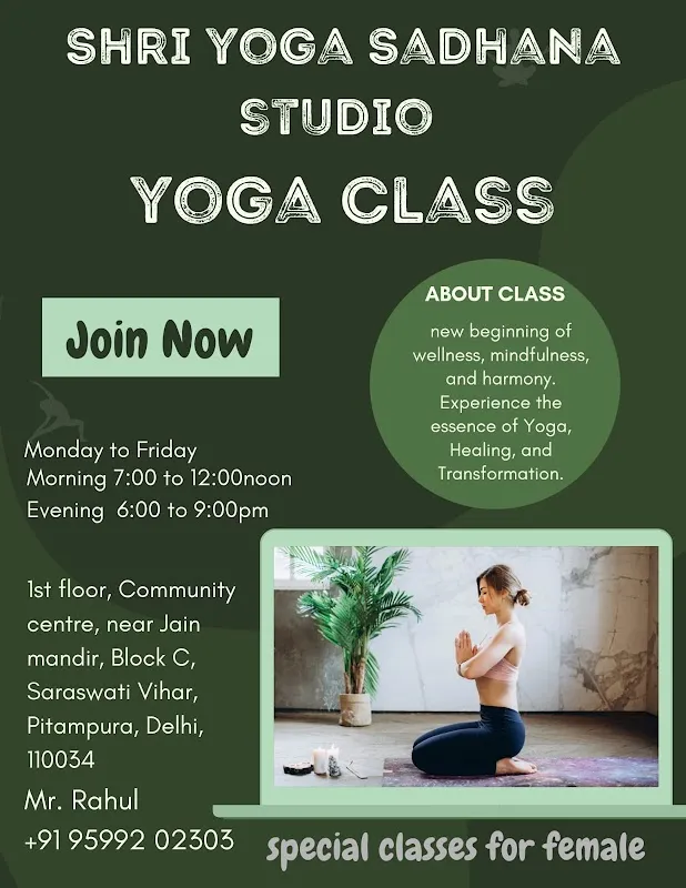 Shri Yoga Sadhana Studio (Pitampura)