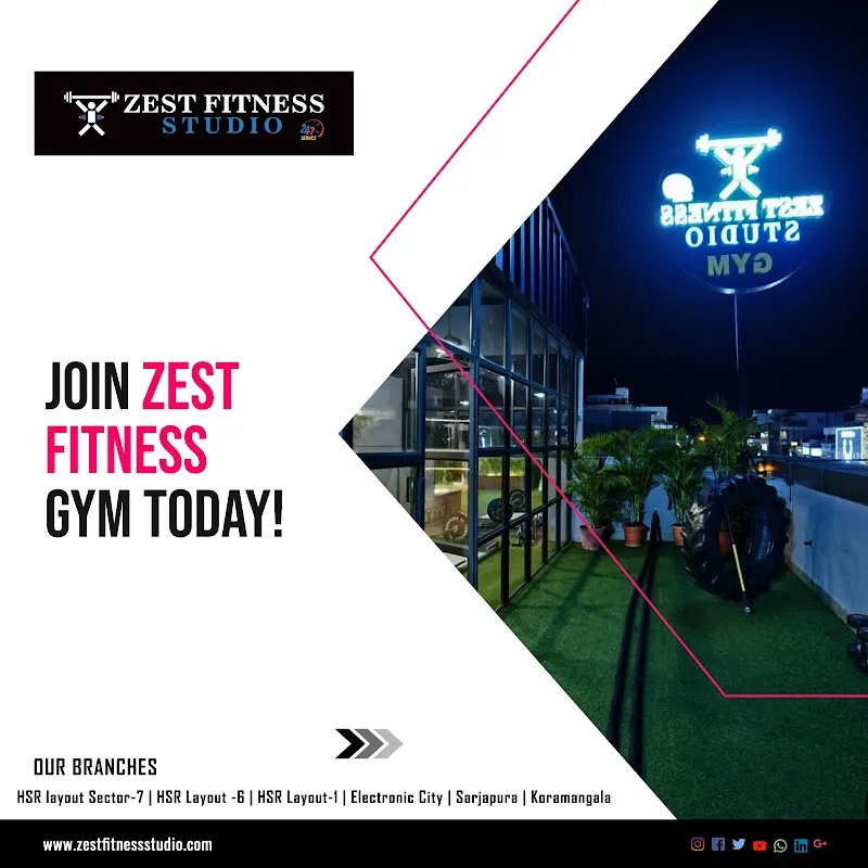 Zest Fitness Studio | Best Gym In Hsr Layout | Premium Gym Center