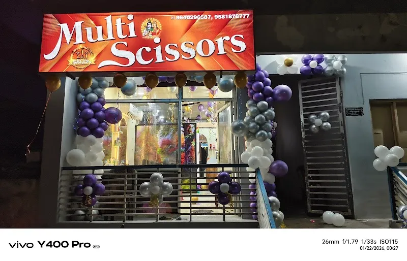 Multi Scissors Mens Beauty Salon