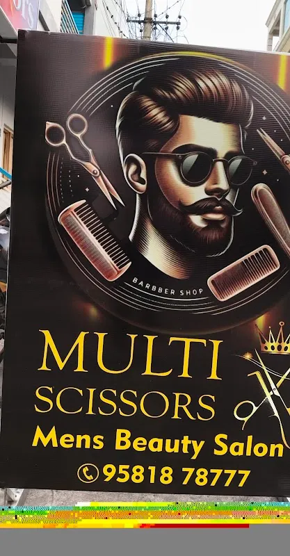 Multi Scissors Mens Beauty Salon