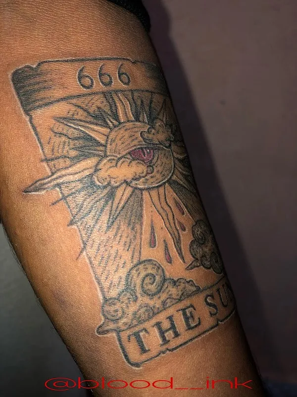 Blood ink