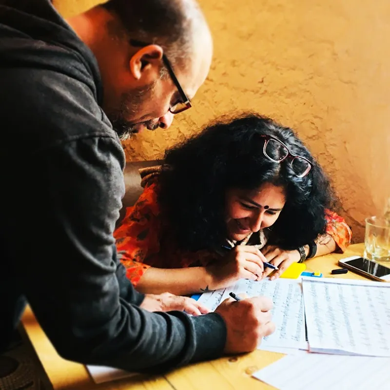 Inku Kumar Calligraphy Art Studio in Delhi, India