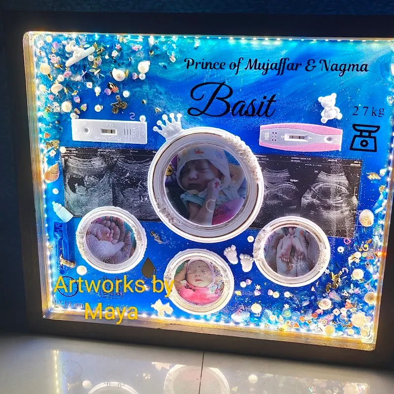 Artworks by Maya | Resin Artist, Bangalore | Garland Preservation | Resin Classes & Corporate Workshop