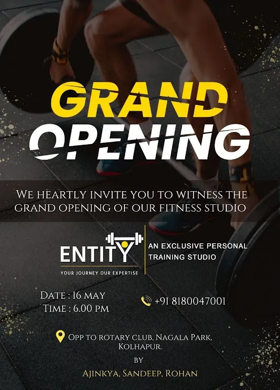 ENTITY Fitness Studio - An Personal Training Studio in Kolhapur