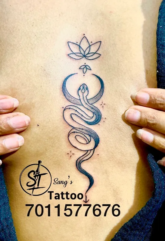Sang’s tattoo and piercing