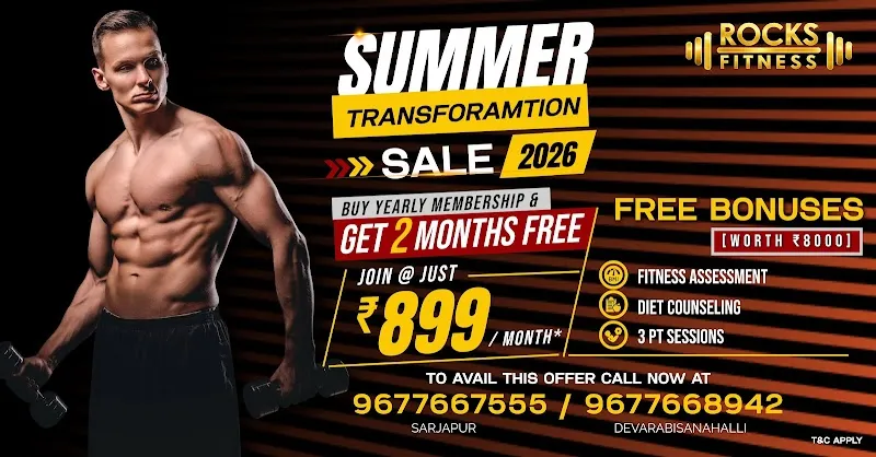 Rocks Fitness - The Best Premium Gym in Sarjapur