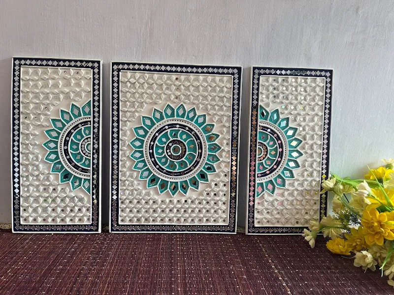 Lippan Art studio/Mud Mirror art/ work- Best Home decor and gifting items