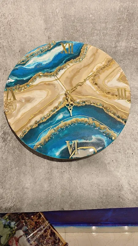 Flicker Colors - Resin Art Studio | CMR Road | Varmala Preservation | Flower Preservation | Resin wall Clock