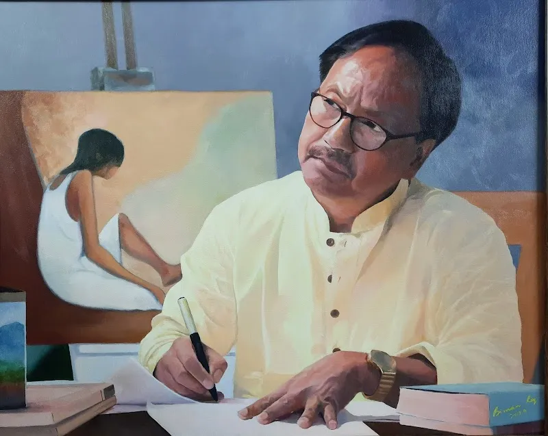 Biman Roy portrait artist