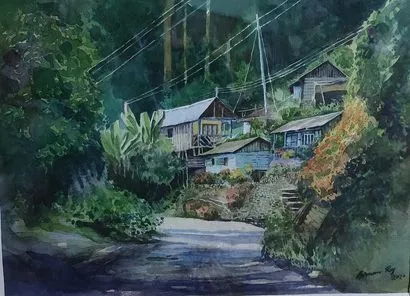 Biman Roy portrait artist