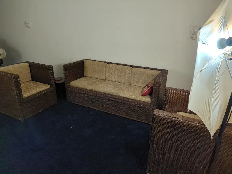 A studio space (podcast studio)