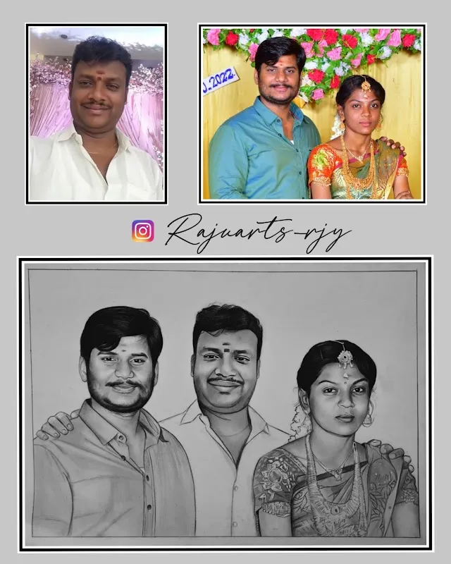Raju arts | Sketch artist | pencil drawings | sketch gifts
