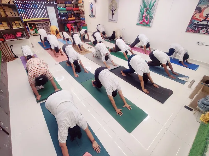 Breathe in yoga studio