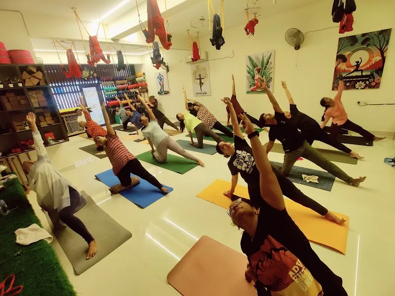 Breathe in yoga studio
