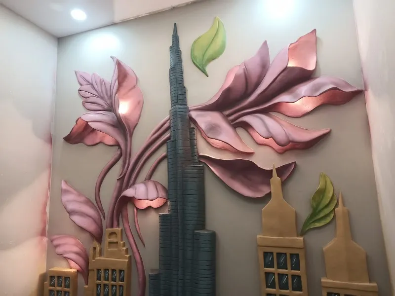Mithun wall mural, lippan art, graffiti, painting art studio (Delhi-gurgaun-Noida NCR)