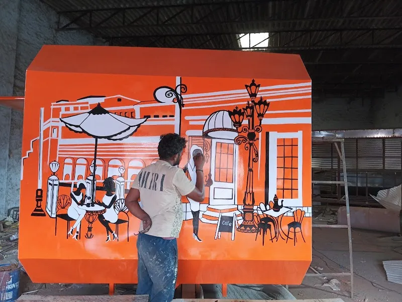 Mithun wall mural, lippan art, graffiti, painting art studio (Delhi-gurgaun-Noida NCR)