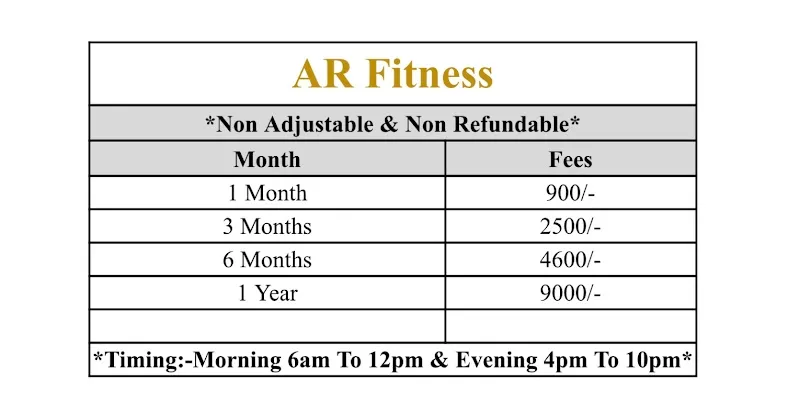 AR Fitness Unisex Gym