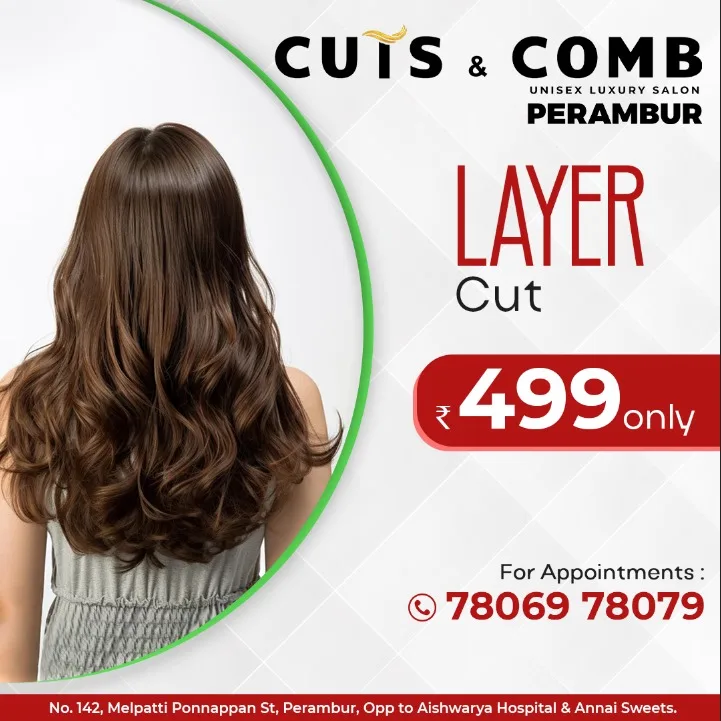 CUTS & COMB Salon Perambur