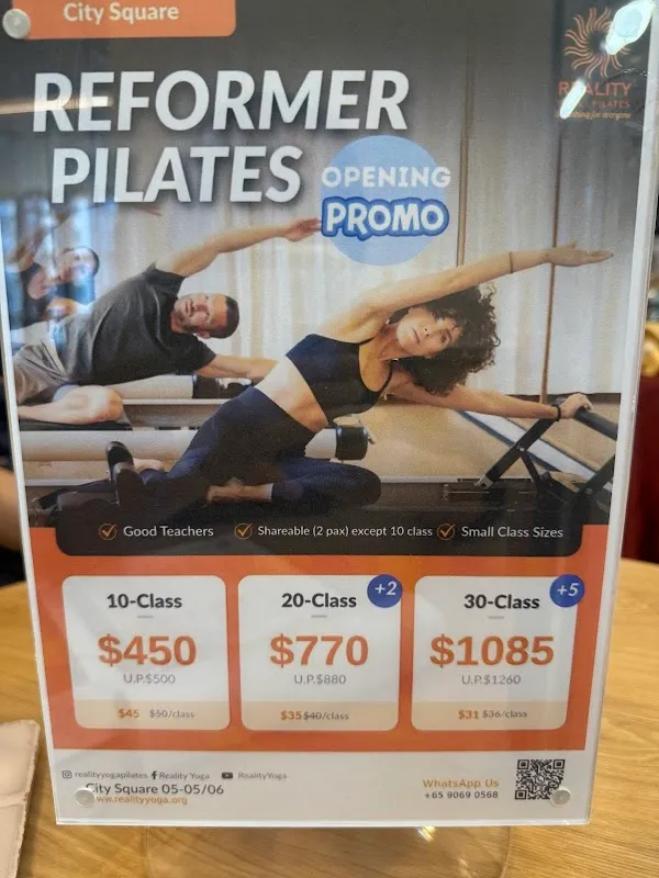 Reality Yoga & Pilates @City Square Farrer Park MRT