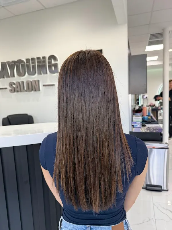 Nayoung Salon ❤️❤️ Balayage Japanese hair straighting Digtalperm 달라스 파마 미용실 men’s perm Head spa Hairextension)