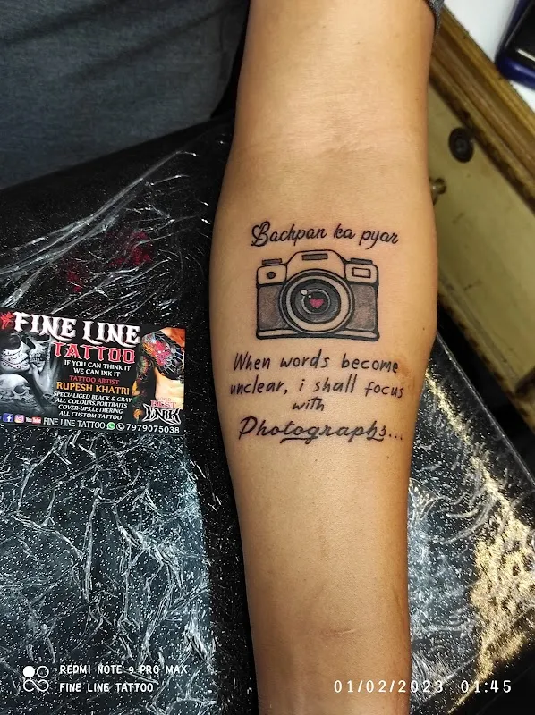 Fine line tattoos studio