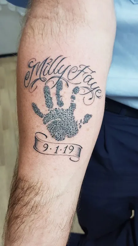 Left Hand Lucky Tattoo
