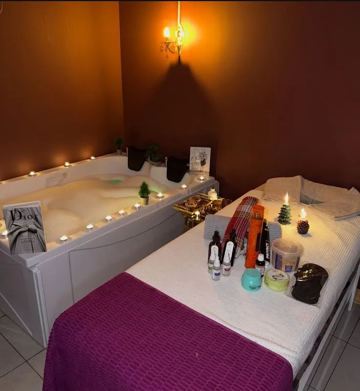 Golden flower spa