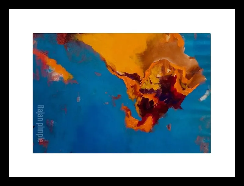 Abstract galaxie and wall art mural painting