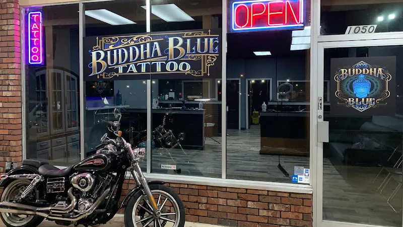 Buddha Blue Tattoo