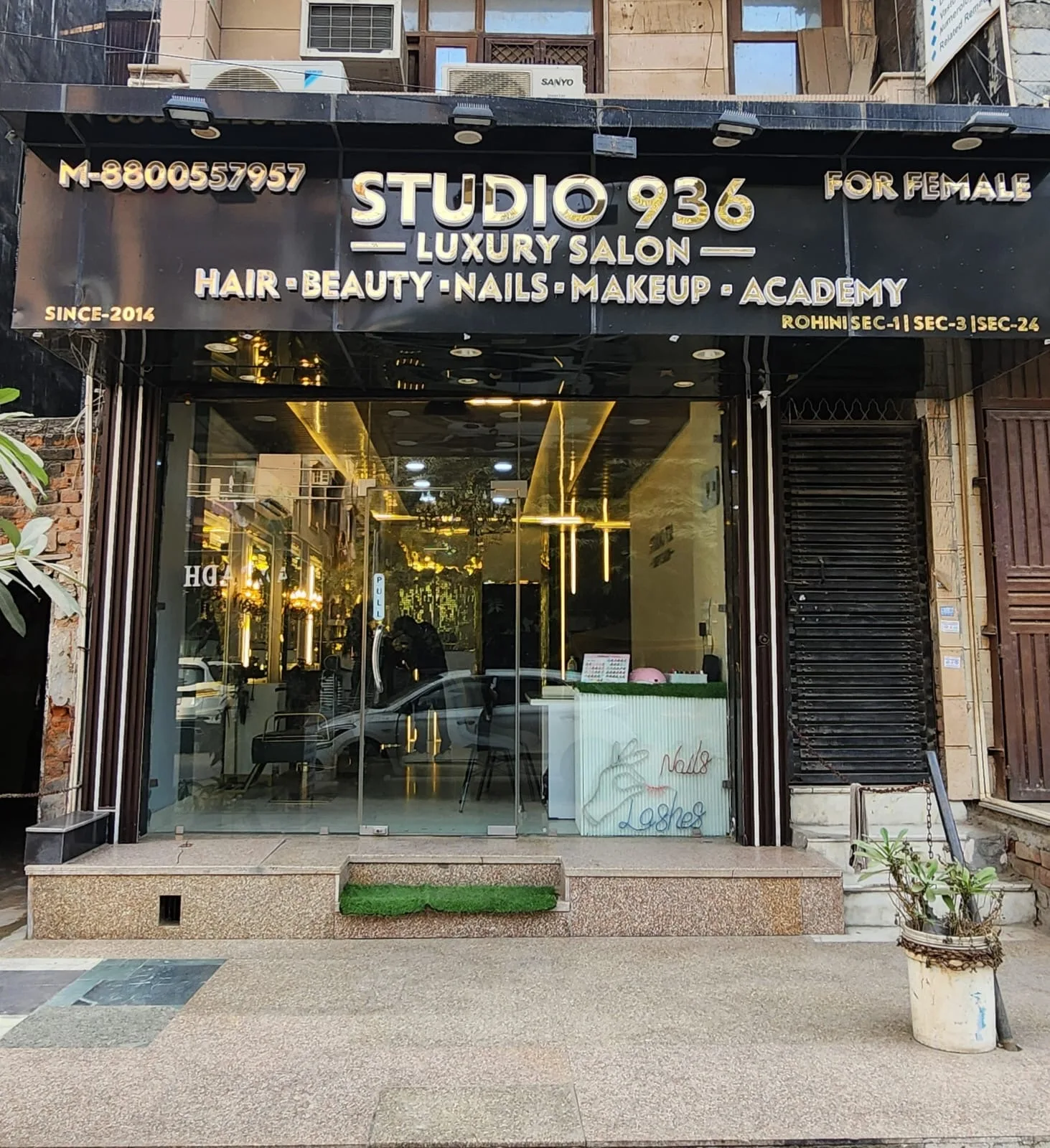 STUDIO 936 Luxury Salon Hair Beauty Makeup Nails & Academy Sector-24 Rohini