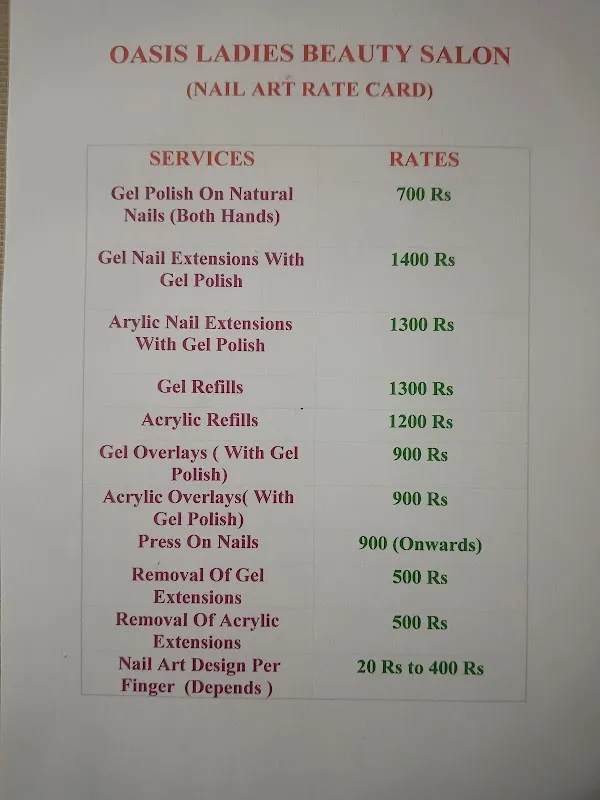 Oasis Ladies Beauty Salon And Nail Bar