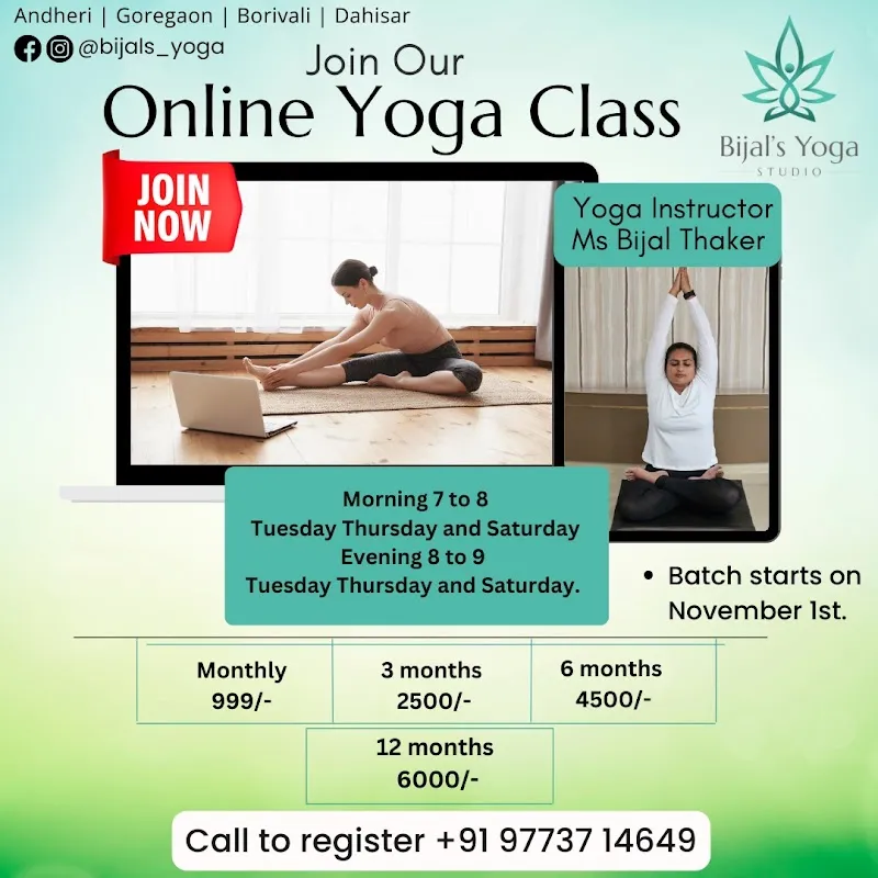 Bijal's yoga studio.