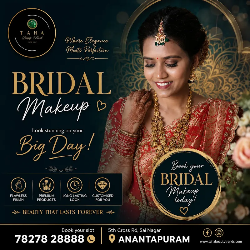taha beauty trends ( hair bonding centre and make up studio) - best salon in Anantapur