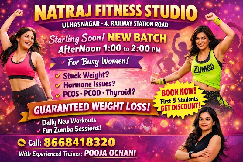 Natraj fitness studio with Pooja ochanni